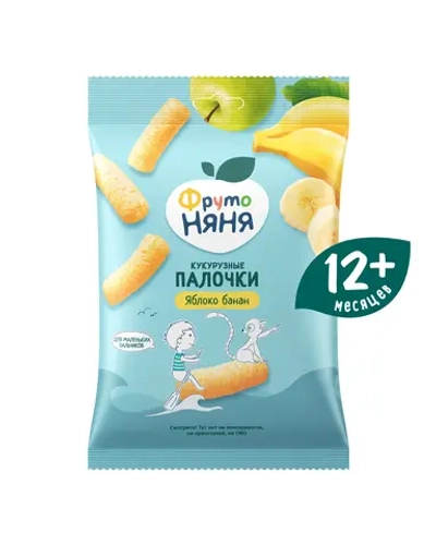 Фрутоняня кукурузные палочки ябл-банан 20 гр