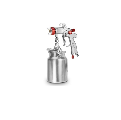 Пневматический краскопульт CROWN CT38087-1.4 с нижним бачком 1000 мл, 1,4 мм
