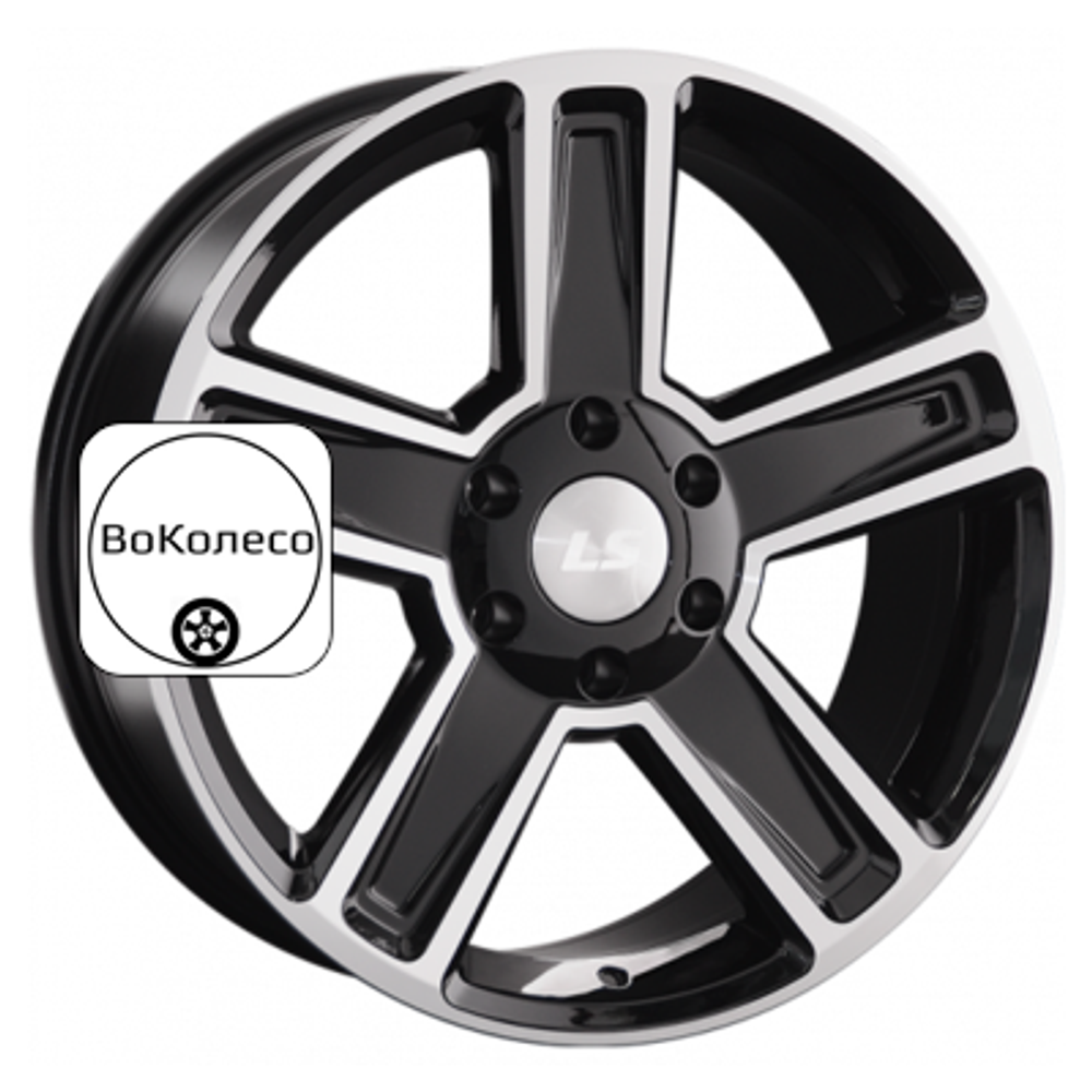 8,5x20/6x139,7 ET20 D106,1 1296 BKF (конус, Колпак+лого) LS