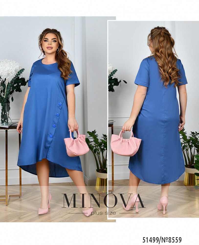 Платье 8559-джинс Minova Платье 8559-джинс Minova