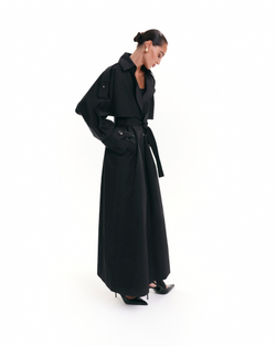 "Trench cape" Тренч-кейп в пол из хлопка.