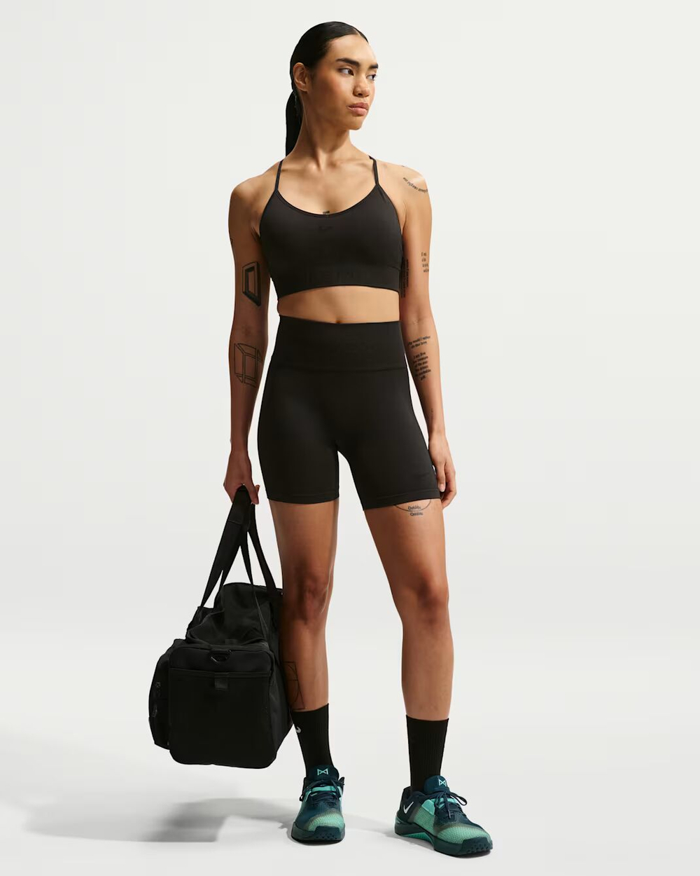Nike Pro Seamless Женские велосипедные шорты Dri-FIT с высокой талией (13 см) - NIKE
