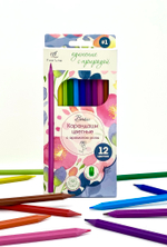 Карандаши цветные с ароматом розы Fine Line Basic 12 цветов