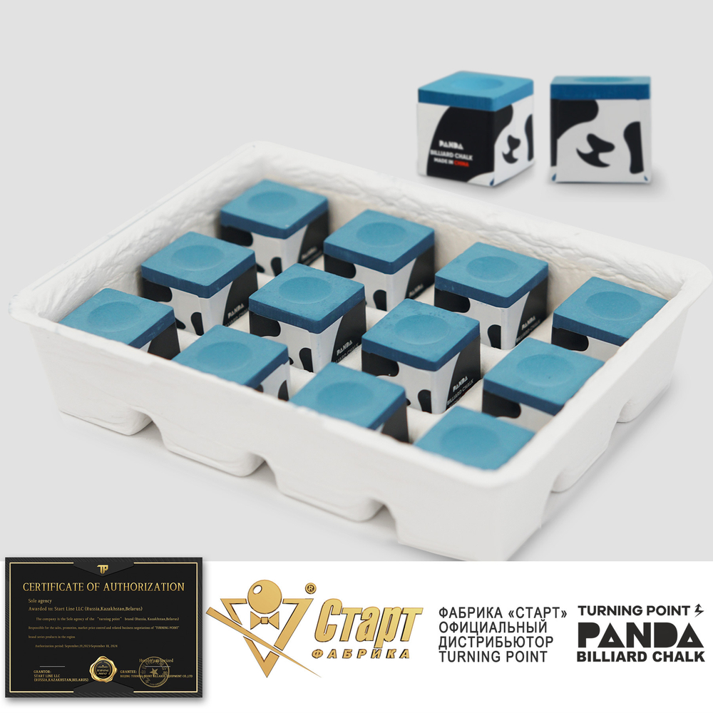 Мел PANDA Синий (12 шт)