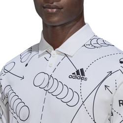 Мужское теннисное поло Adidas Club Graph Polo - white
