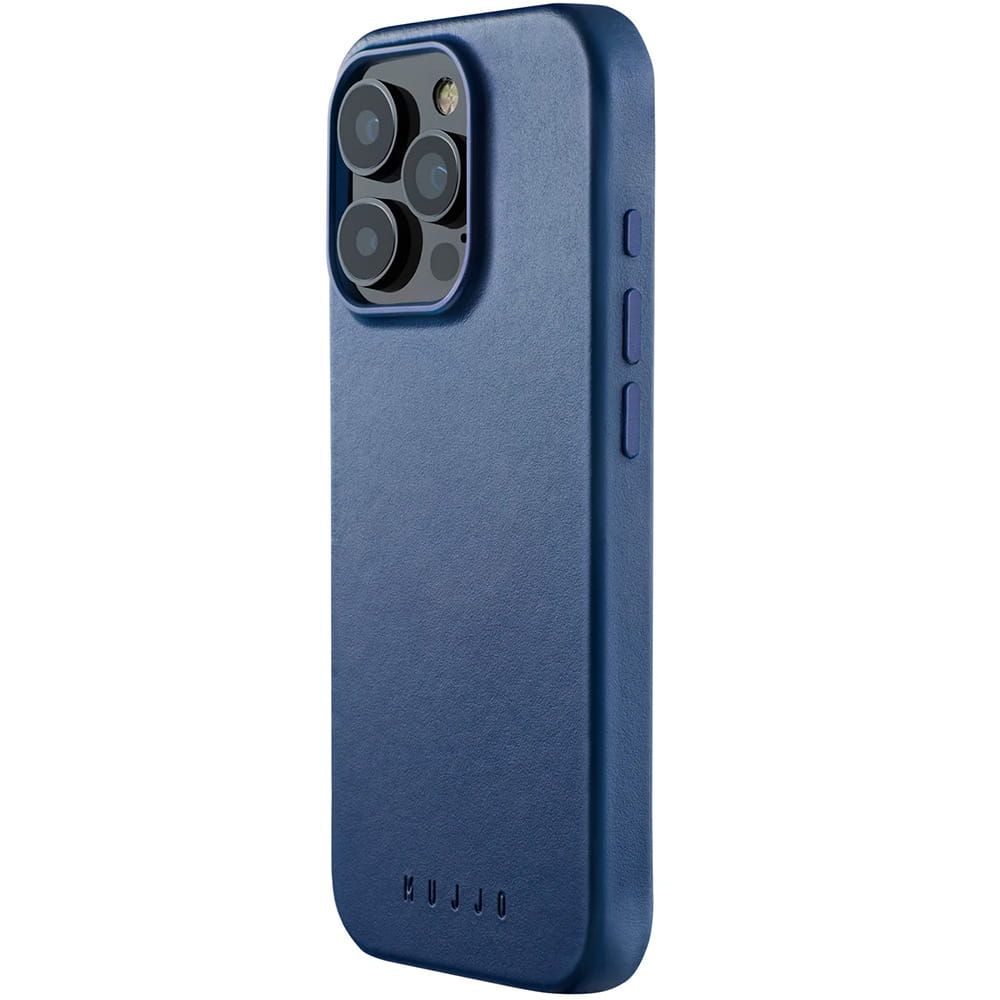 Чехол Mujjo Leather Case Apple iPhone 16 Pro Magsafe (monaco blue)