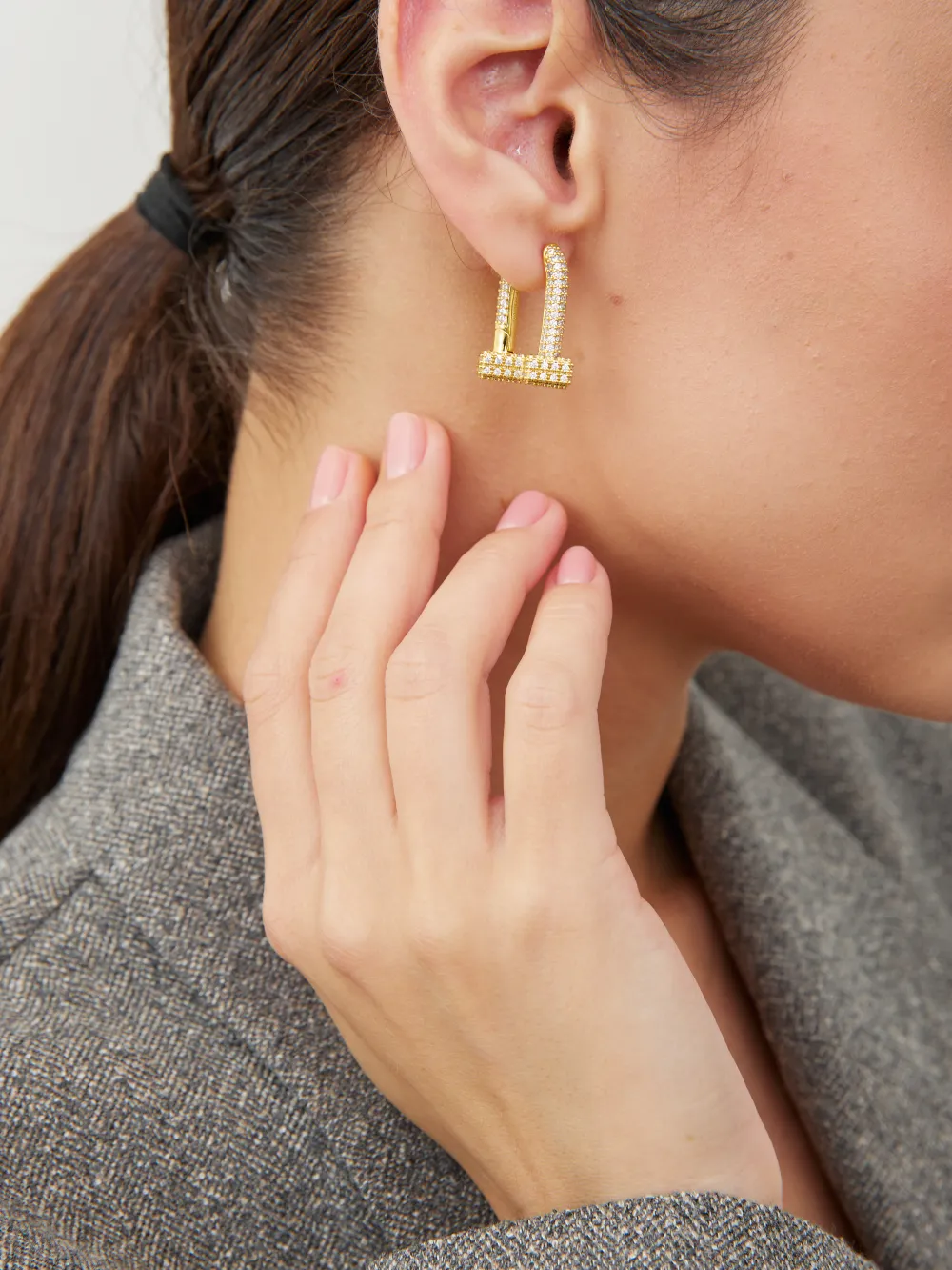 СЕРЬГИ "STATEMENT 2 IN 1 ALL SHINE"