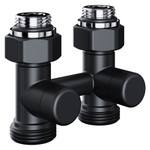 Узел нижнего подключения Royal Thermo Design прямой 1/2quot;х3/4quot; EK (черный)