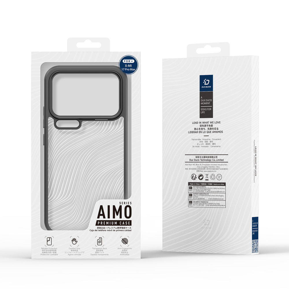 Защитный чехол прозрачный для смартфона Xiaomi 17 Pro Max, Dux Ducis, серия Aimo Series Case