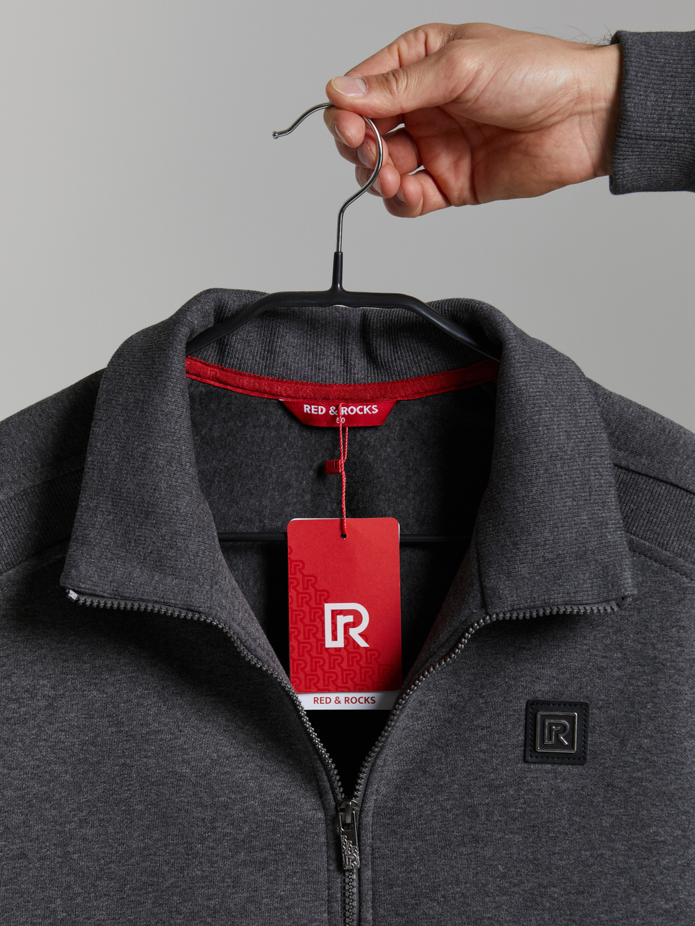 Спортивный костюм мужской 12M-RR-1864 RED-N-ROCK'S темно-серый меланж