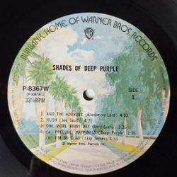 Винтажная виниловая пластинка LP Deep Purple Shades Of Deep Purple (Japan 1974) (No Obi) Hey Joe