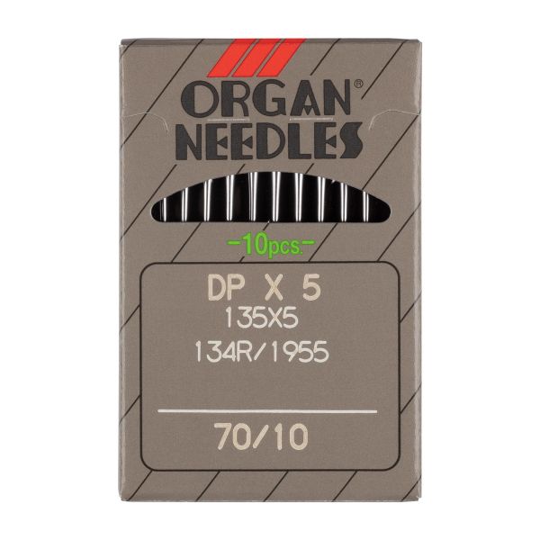 Иглы для промышленных швейных машин Organ DP*134 / DP*5, 10 шт, 070