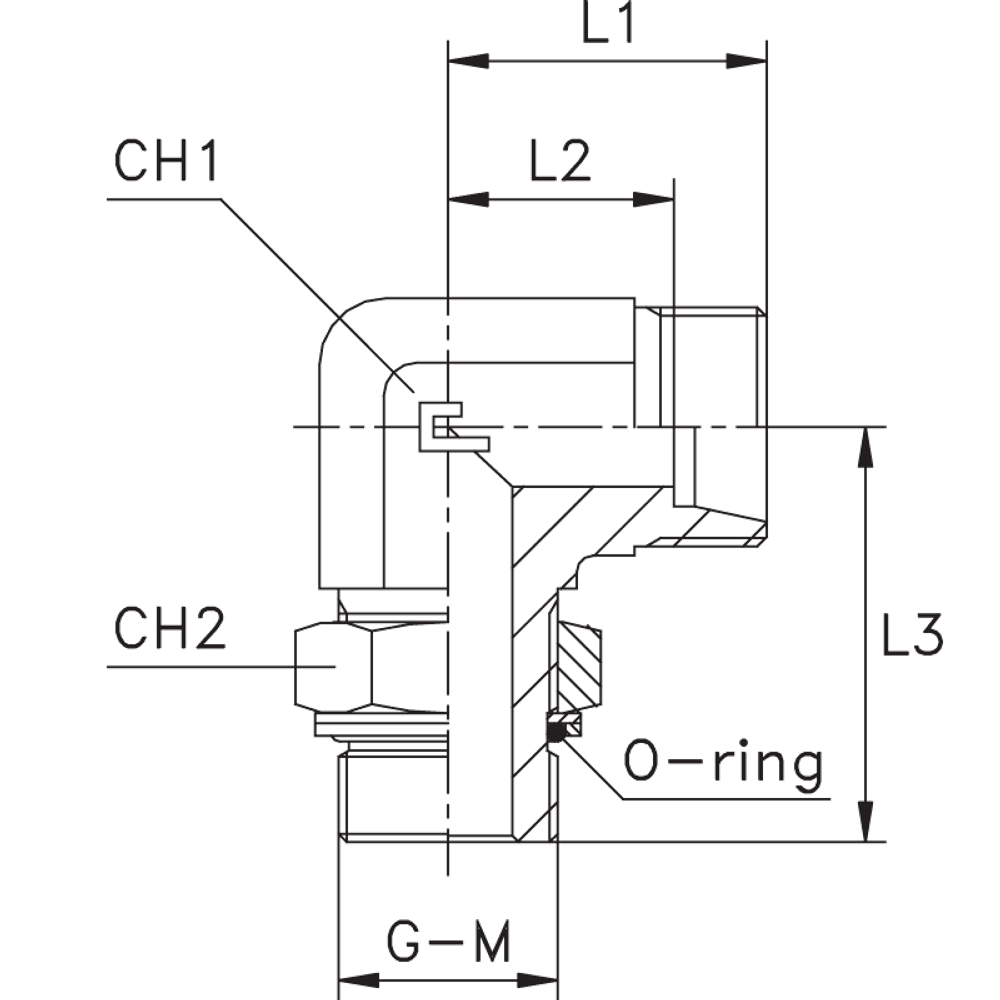Штуцер FRG90 DS16 22x1.5 (корпус)