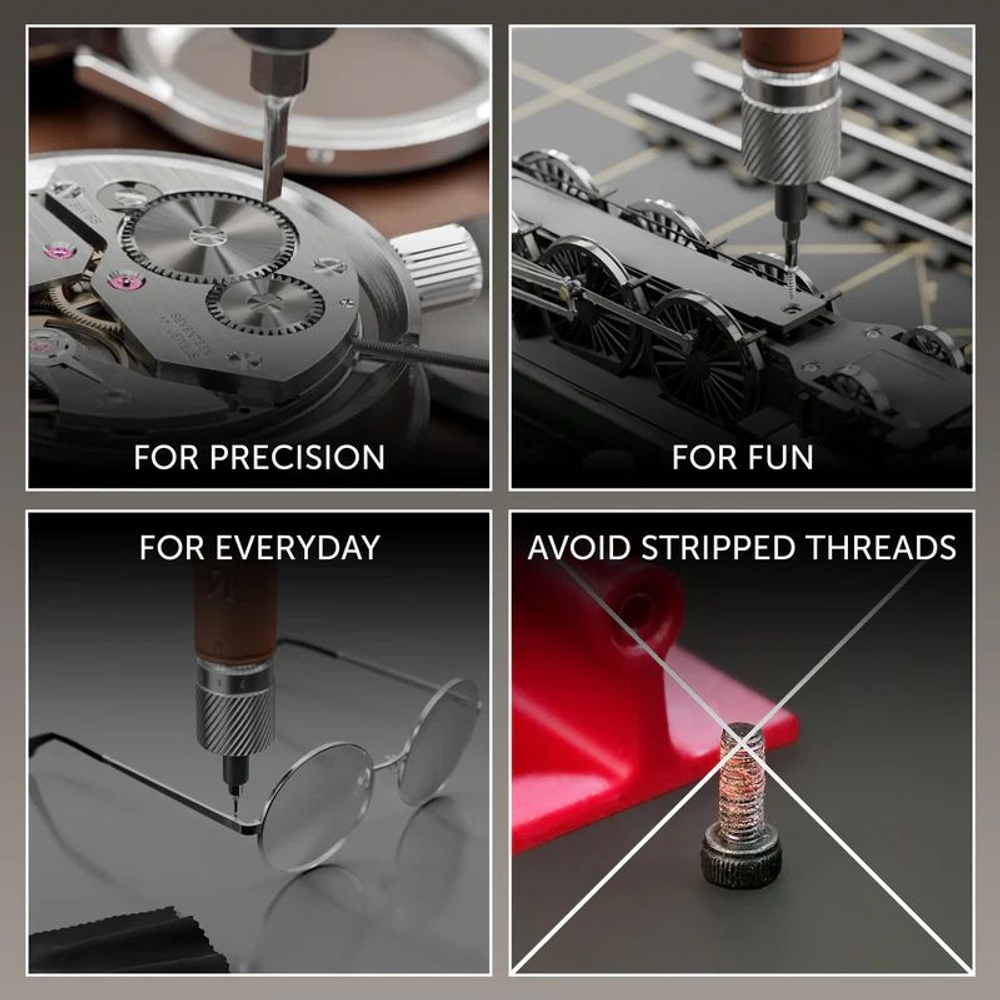 Lunar Artefacts Прецизионная электрическая отвертка Rota-Master Screwdriver Modernist Brown