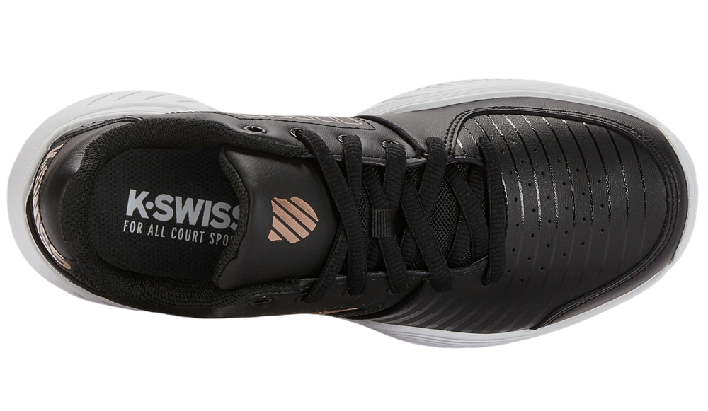 Женские Кроссовки теннисные K-Swiss Court Express HB - black/white/rose gold