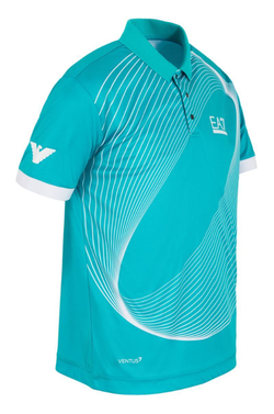 Мужское теннисное поло EA7 Man Jersey Polo Shirt - spectra green
