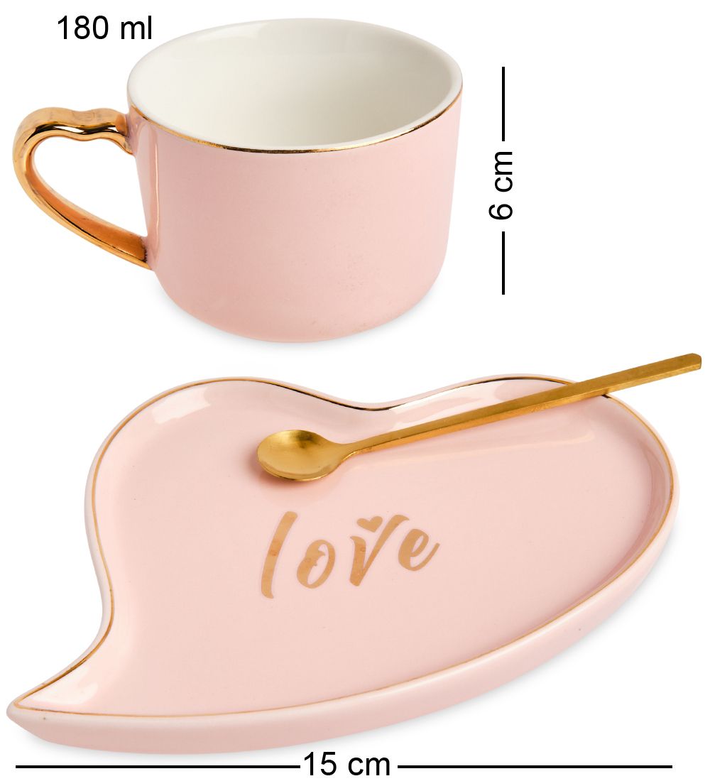 GAEM Art MUG-403/2 Чайная пара «Любовь»
