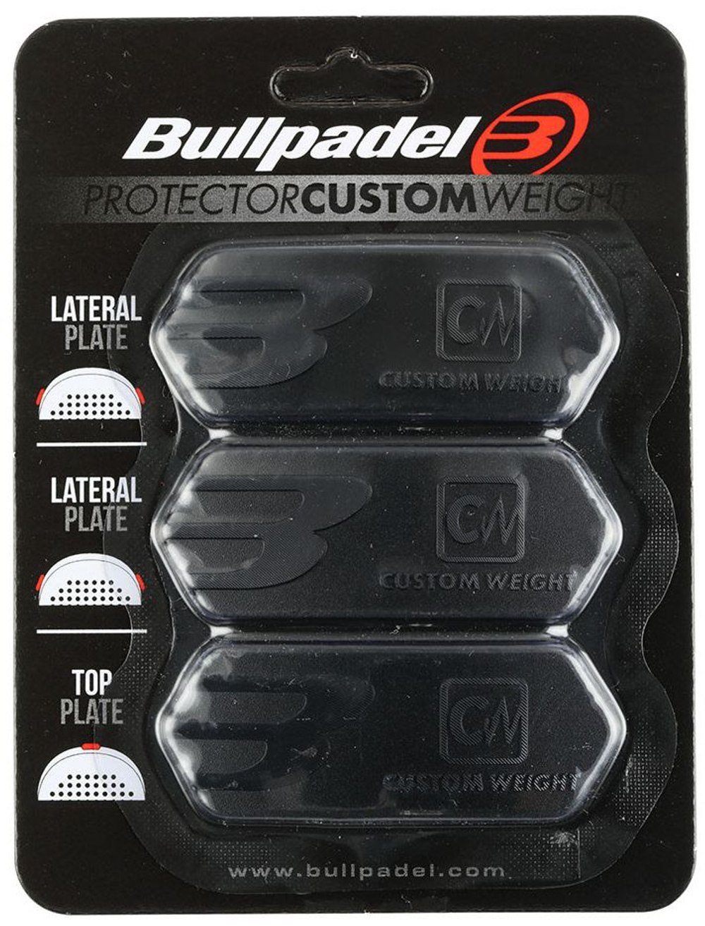 Bullpadel Protector Custom Weight - чёрный
