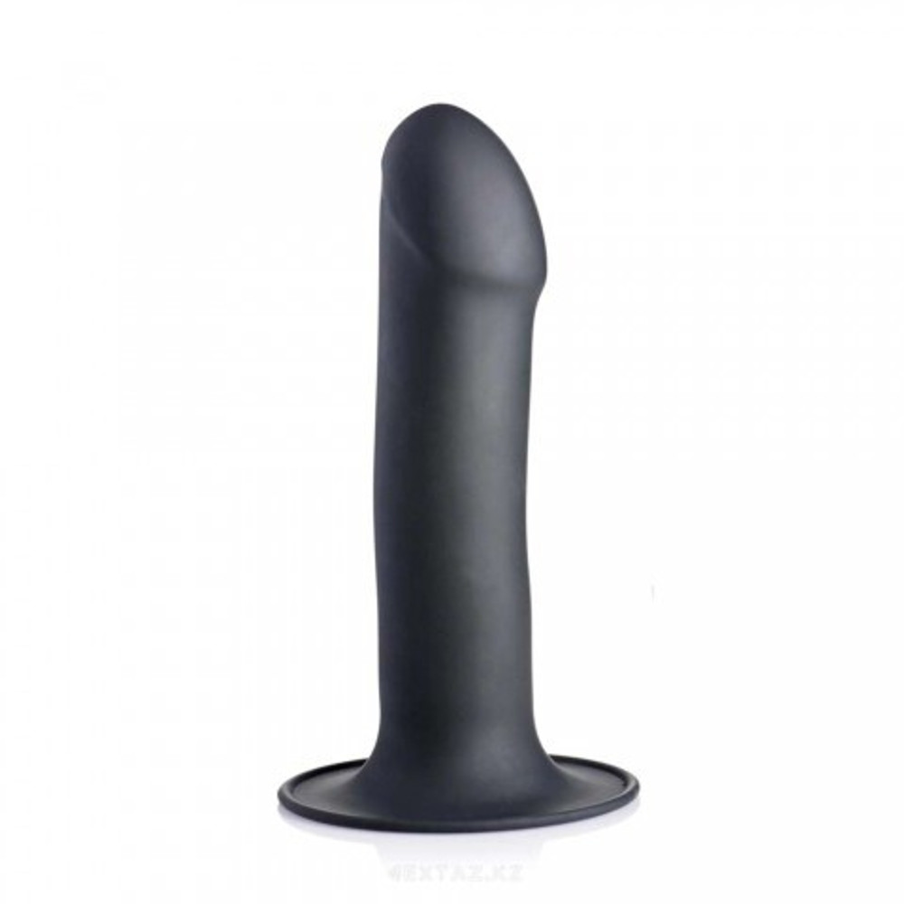 Гибкий силиконовый фаллоимитатор Squeeze-It Phallic (17,2×3,8 см) чёрный