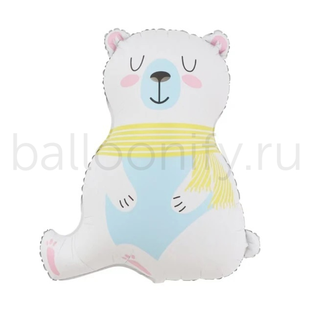 Шар (37''/94 см) Фигура, Полярный медведь, 1 шт.
