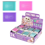 Ластик "Пастельная классика" разноцветный принт (Феникс+)