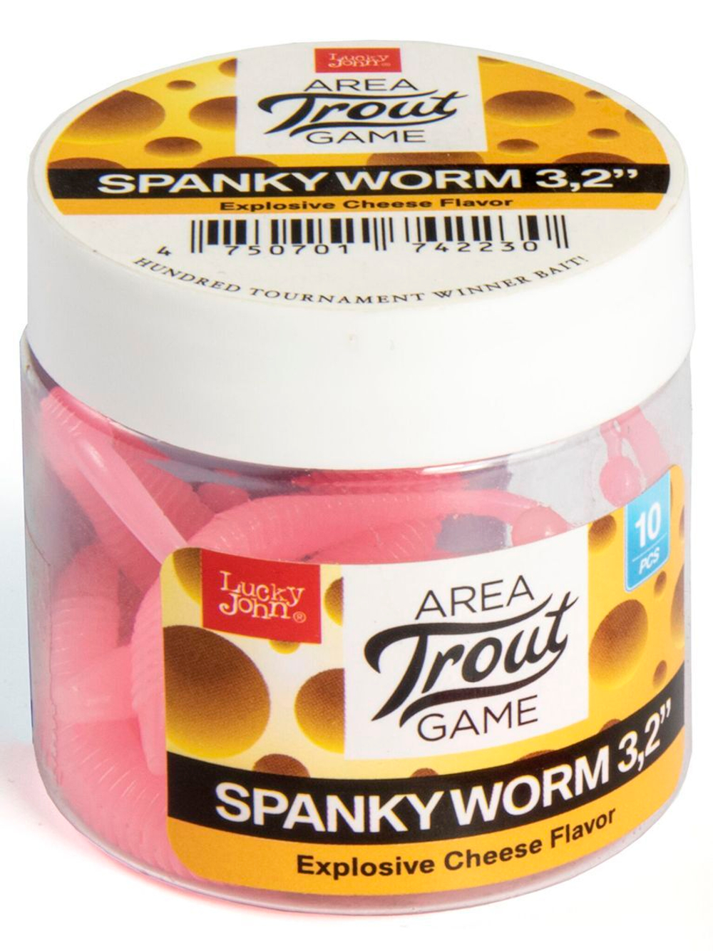 Слаги съедобные искусственные LUCKY JOHN Pro Series SPANKY WORM 3,2in (8.00)/071 10шт.