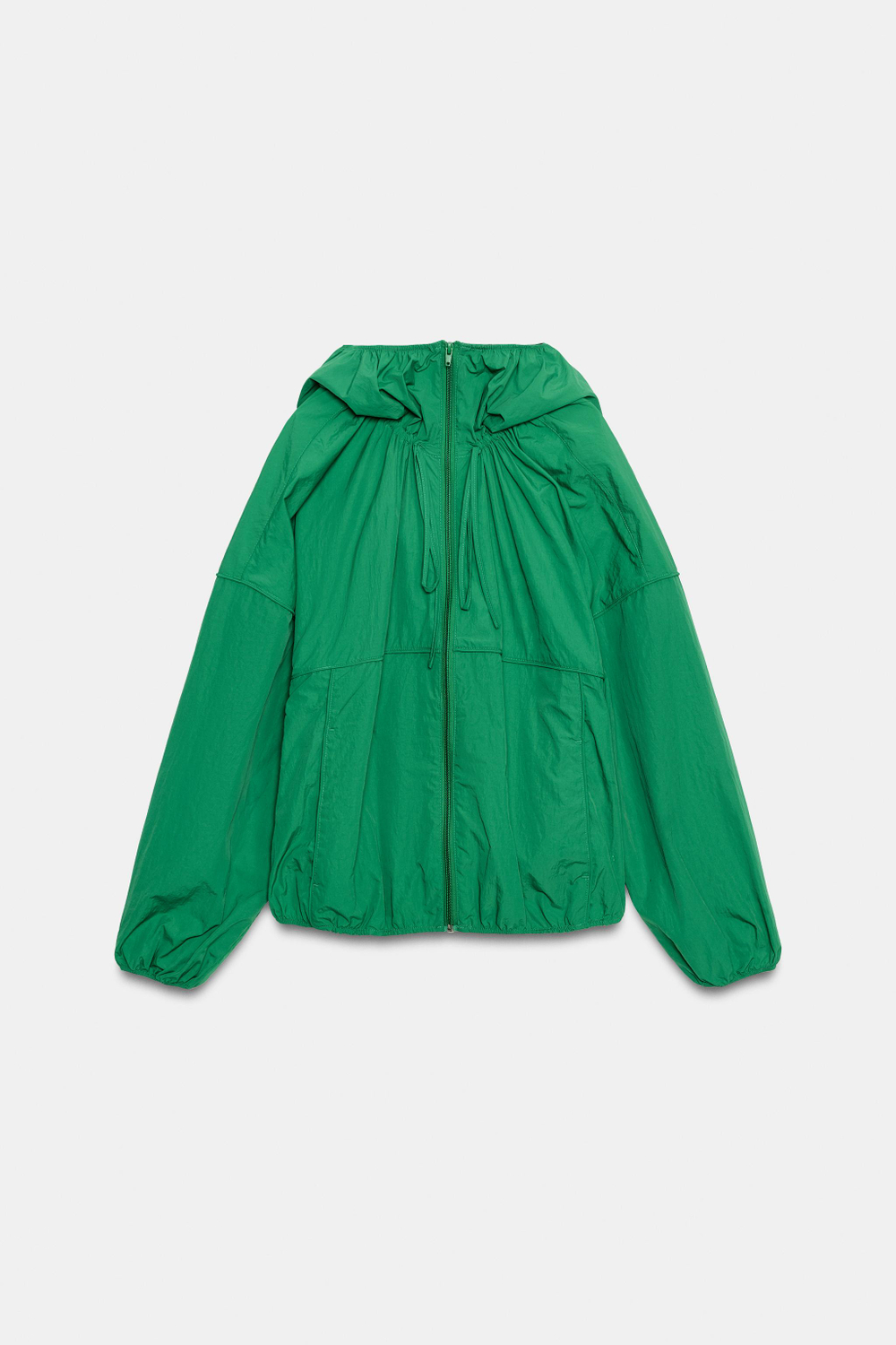 КУРТКА ИЗ ТЕХНИЧЕСКОЙ ТКАНИ С КАПЮШОНОМ — ZARA