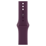 Умные часы Apple Watch Series 10 GPS, 46mm, Silver Aluminium Case with Sport Band M/L, Plum (Серебристый)