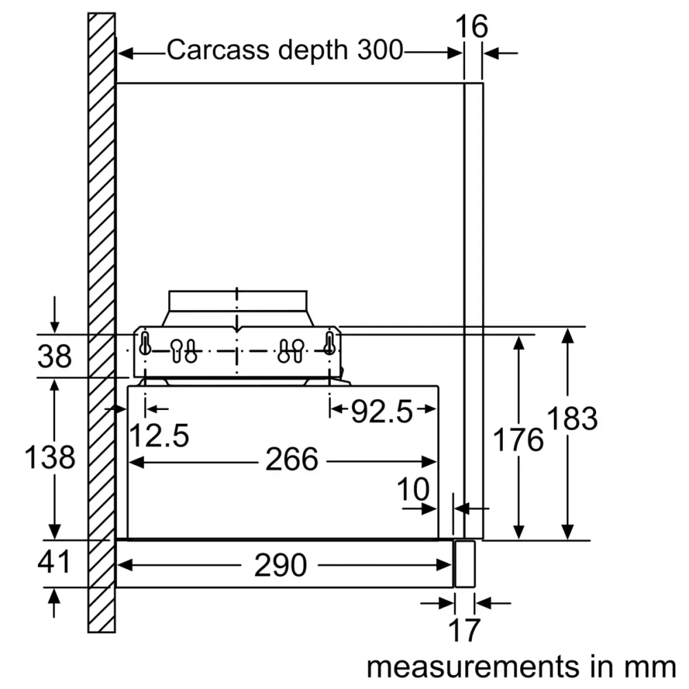 Встраиваемая вытяжка Bosch DFM064W54