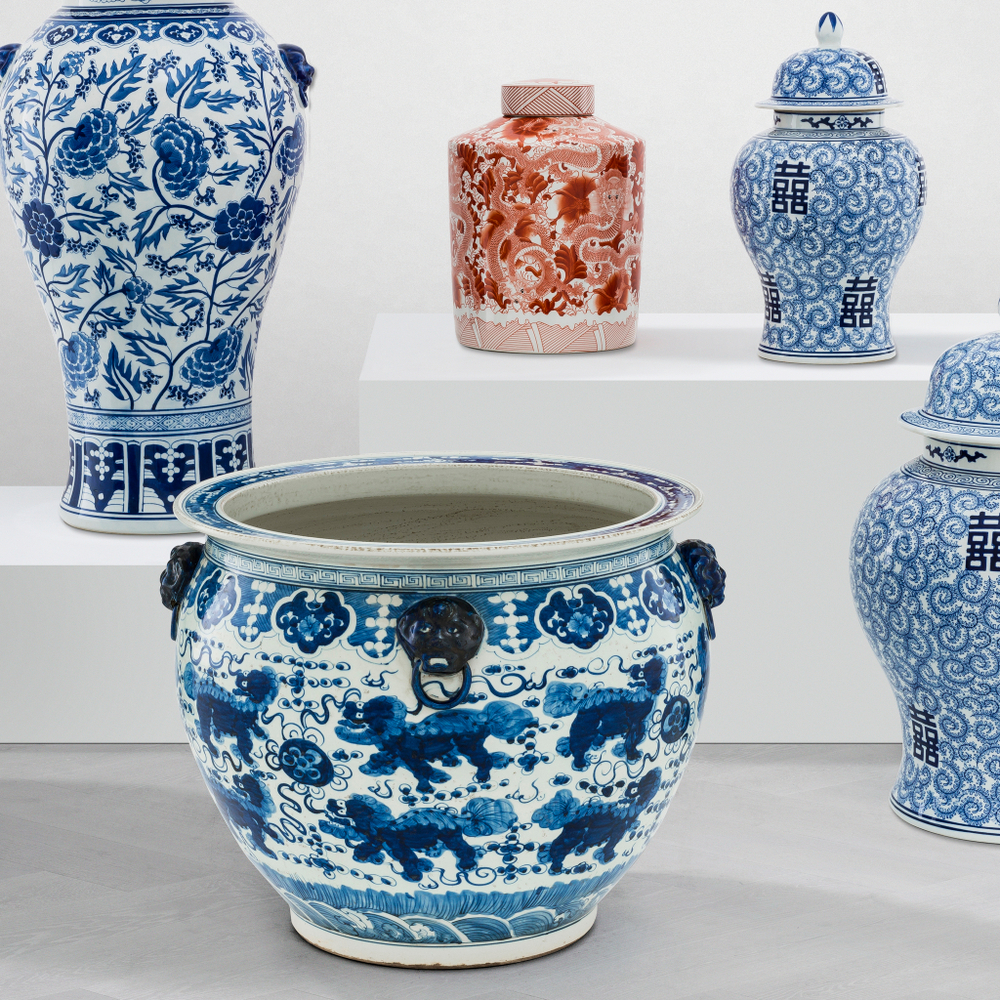 Ваза Vase Chinese Fishbowl арт.109468