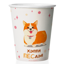 Стаканы Счастливый корги,250 мл, 6 шт.