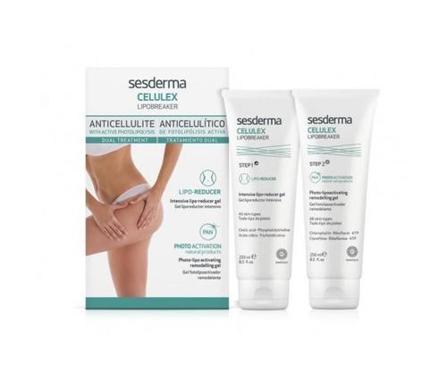 Sesderma CELULEX Lipobreaker step 1 + step 2 - Система липолитического действия шаг 1 + шаг 2, 250мл + 250мл