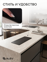 Горизонтальная тройная розетка, черная