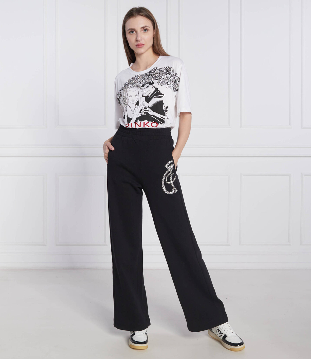 футболка pinko x diabolik federica Pinko - белый(1L109A Y5SN)