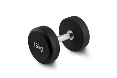 Гантель 15 кг PU (черный)