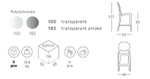 Стул полубарный прозрачный Scab Design Igloo
