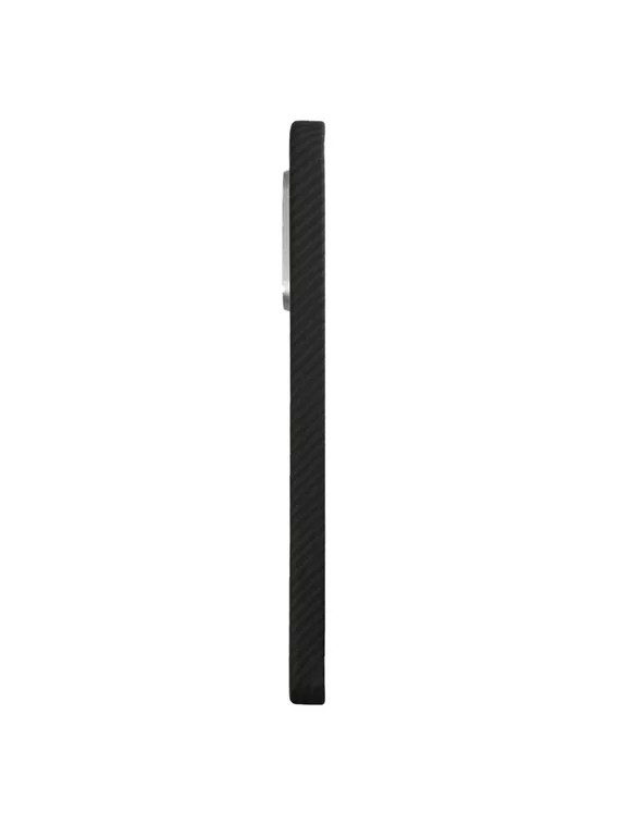 Карбоновый чехол для IQOO 15T с MagSafe черная сетка (Black)