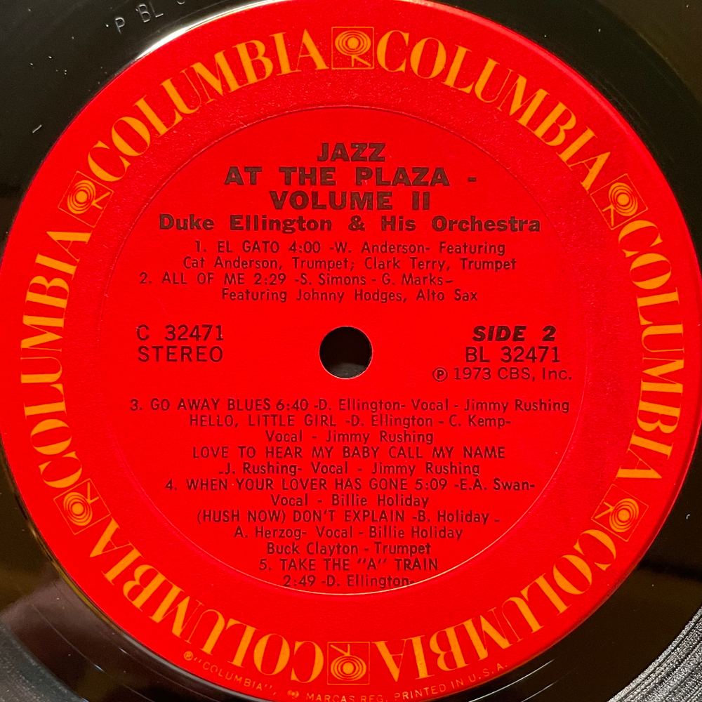 Duke Ellington & His Orchestra ‎– Jazz At The Plaza Vol. II (США 1973г.)