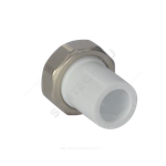 Штуцер PP-R комбинированный белый Дн 25х1" с накидной гайкой VALFEX 10135025