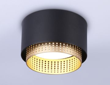 Светильник накладной со сменной лампой 1*GX53 TN71275 BK/GD чёрный/золото Techno family Ambrella