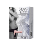 Женский страпон с вибрацией и вагинальной пробкой Ultra Passionate Harness - 18 см.