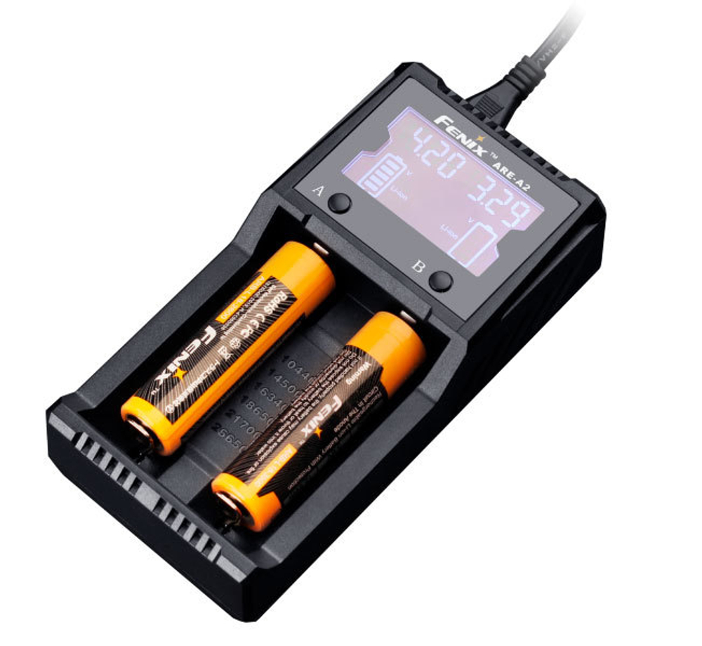 Зарядное устройство Fenix ARE-A2 (АА, ААА, 18650, 14500, 26650, С)