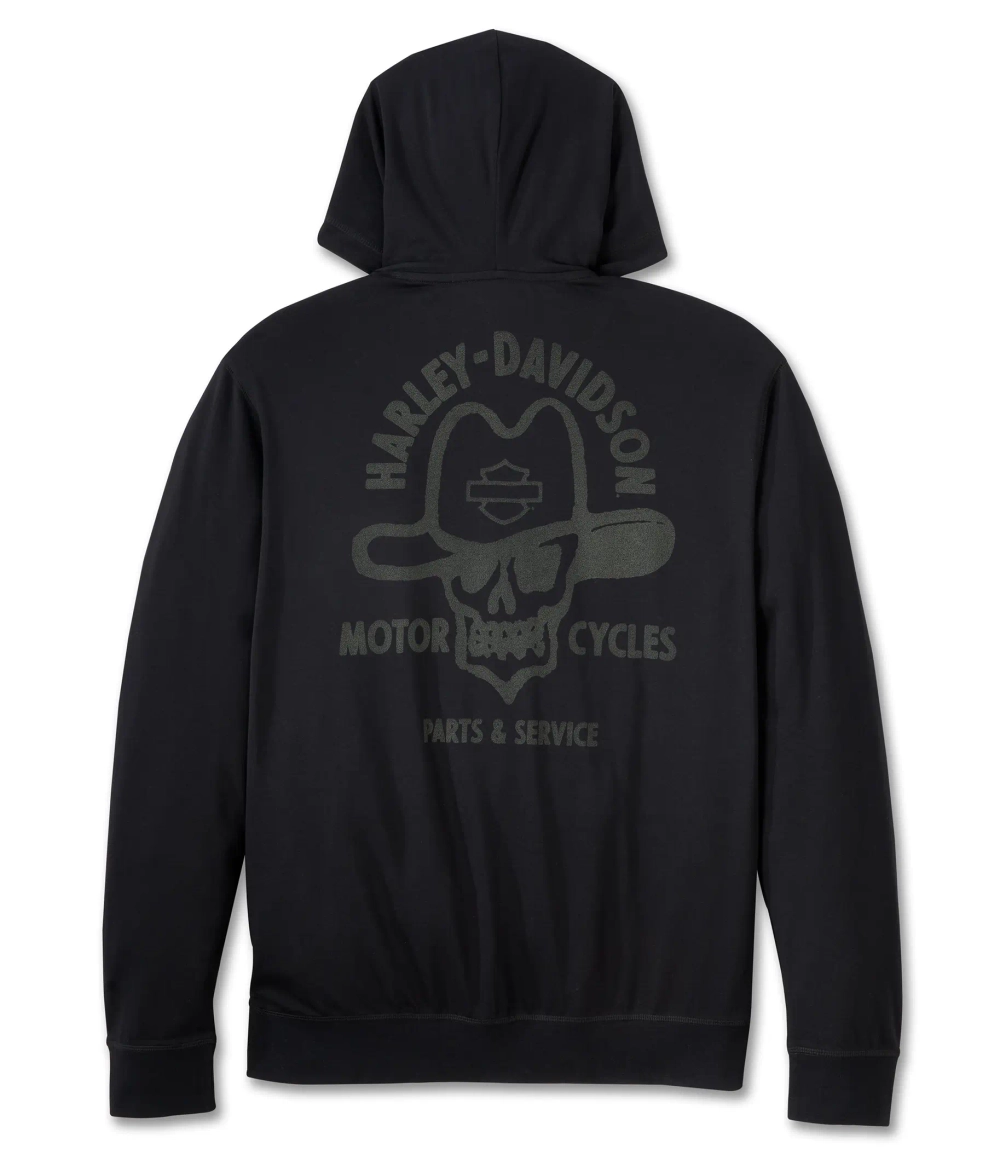 Худи Men´s Hooded Henley Cowboy Rider black Harley-Davidson