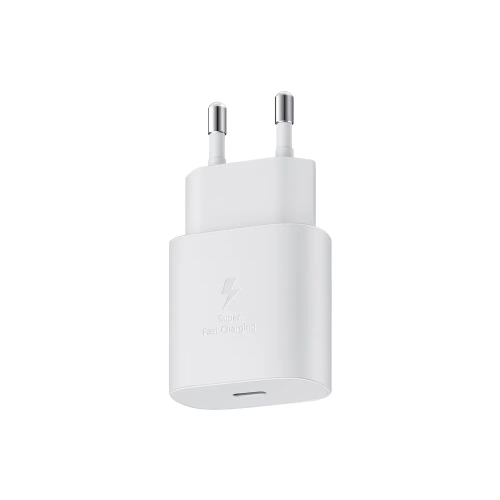 Сетевое зарядное устройство Samsung EP-TA800, USB-C + кабель Type-C, 25Вт, White (Белый)