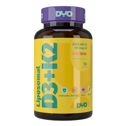 Liposomal vitamin D3+K2