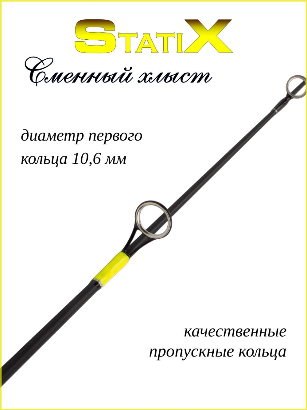 Сменный хлыст для зимней удочки Statix 54 см желтый