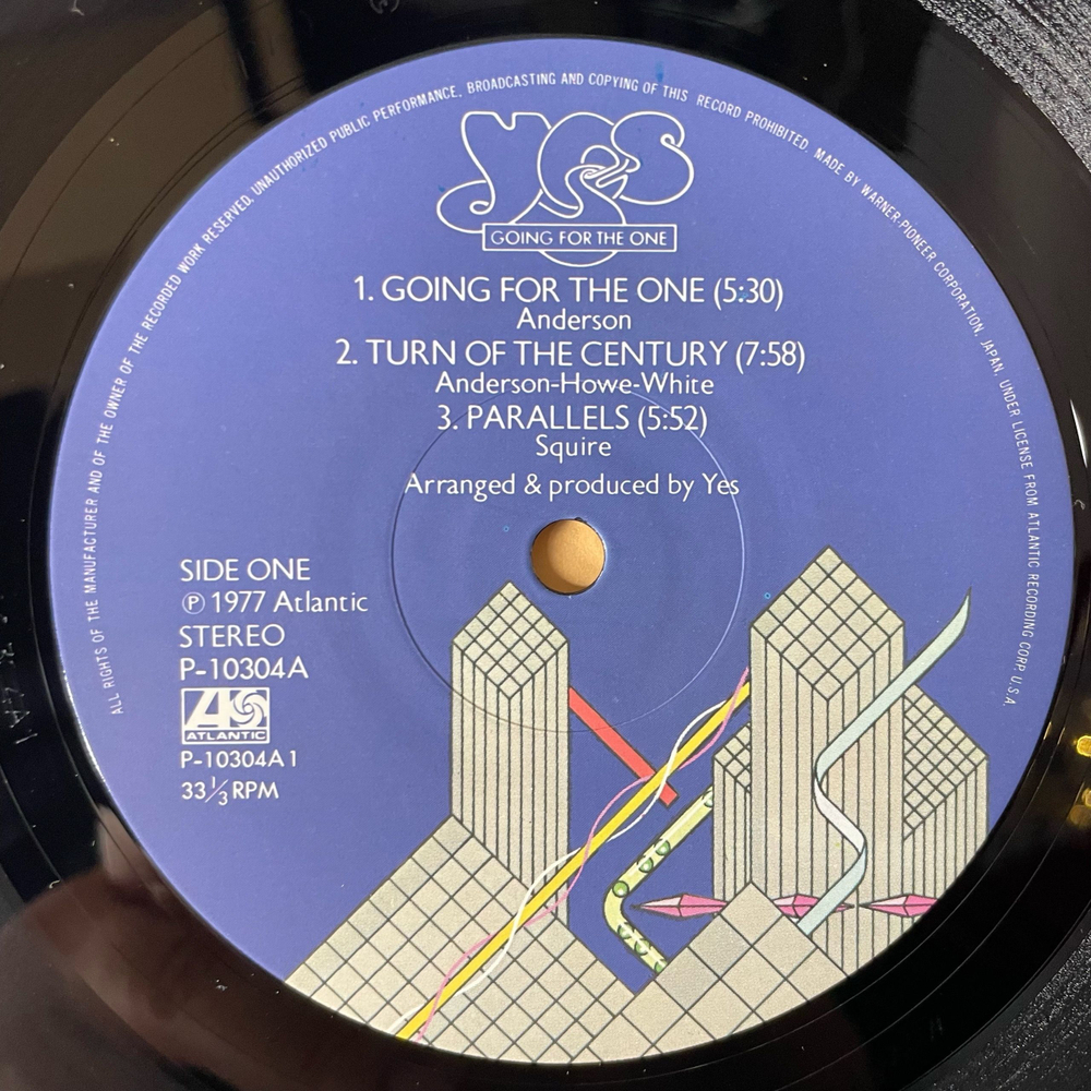 Винтажная виниловая пластинка LP Yes Going For The One (Япония 1977) (Оби) Turn Of The Century