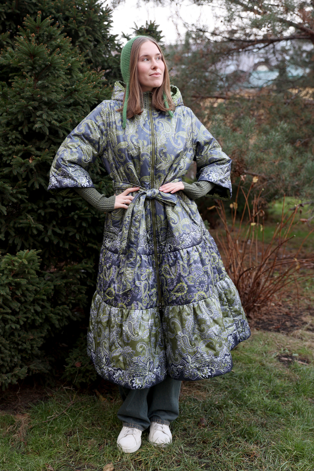 Coat "Kupavna (winter). Polar Owls"