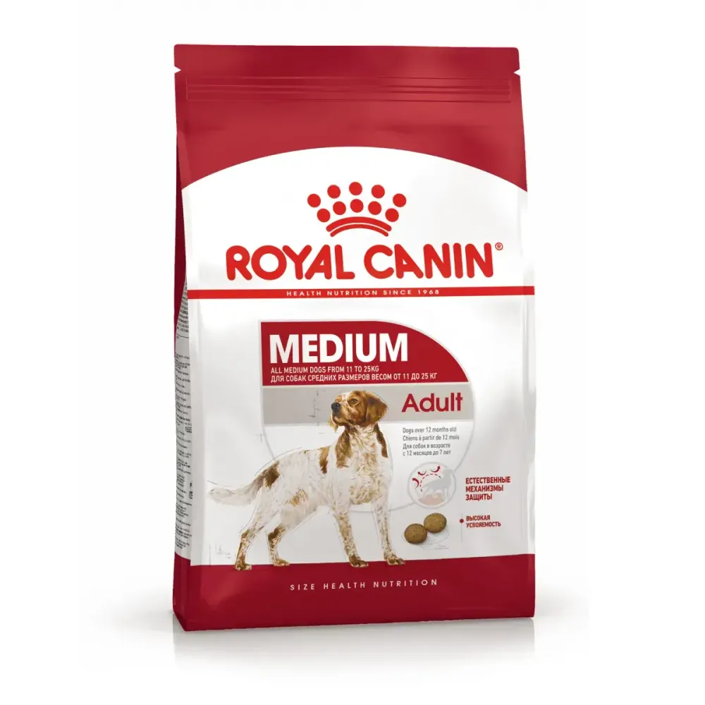 Royal Canin 15кг Medium Adult Сухой корм для собак средних пород