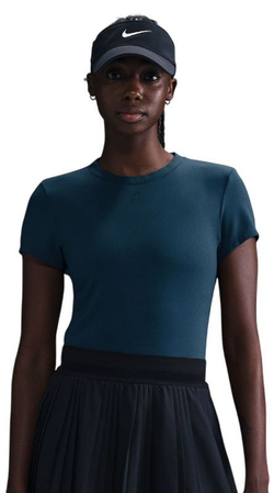 Женская теннисная футболка Nike Court Advantage Dri-Fit Short-Sleeve Tennis - небесный